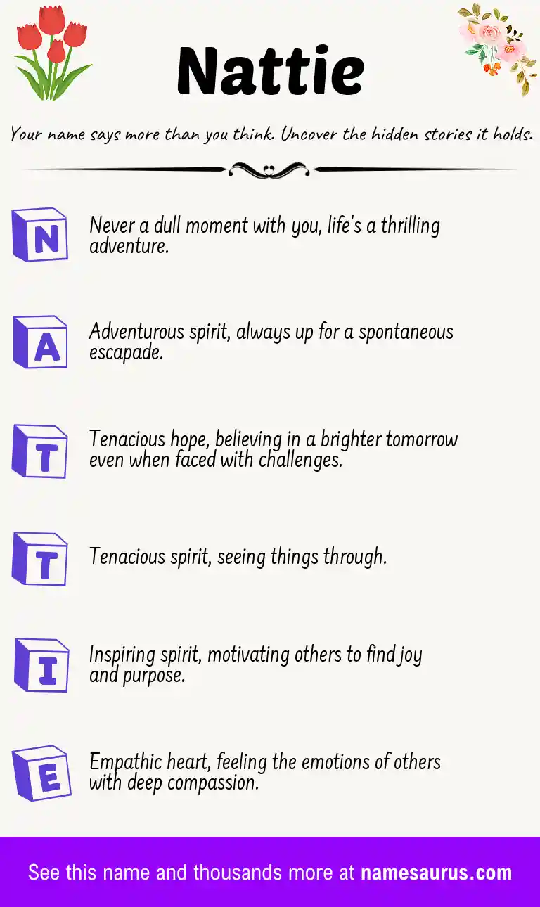 Acrostic poem about Nattie.