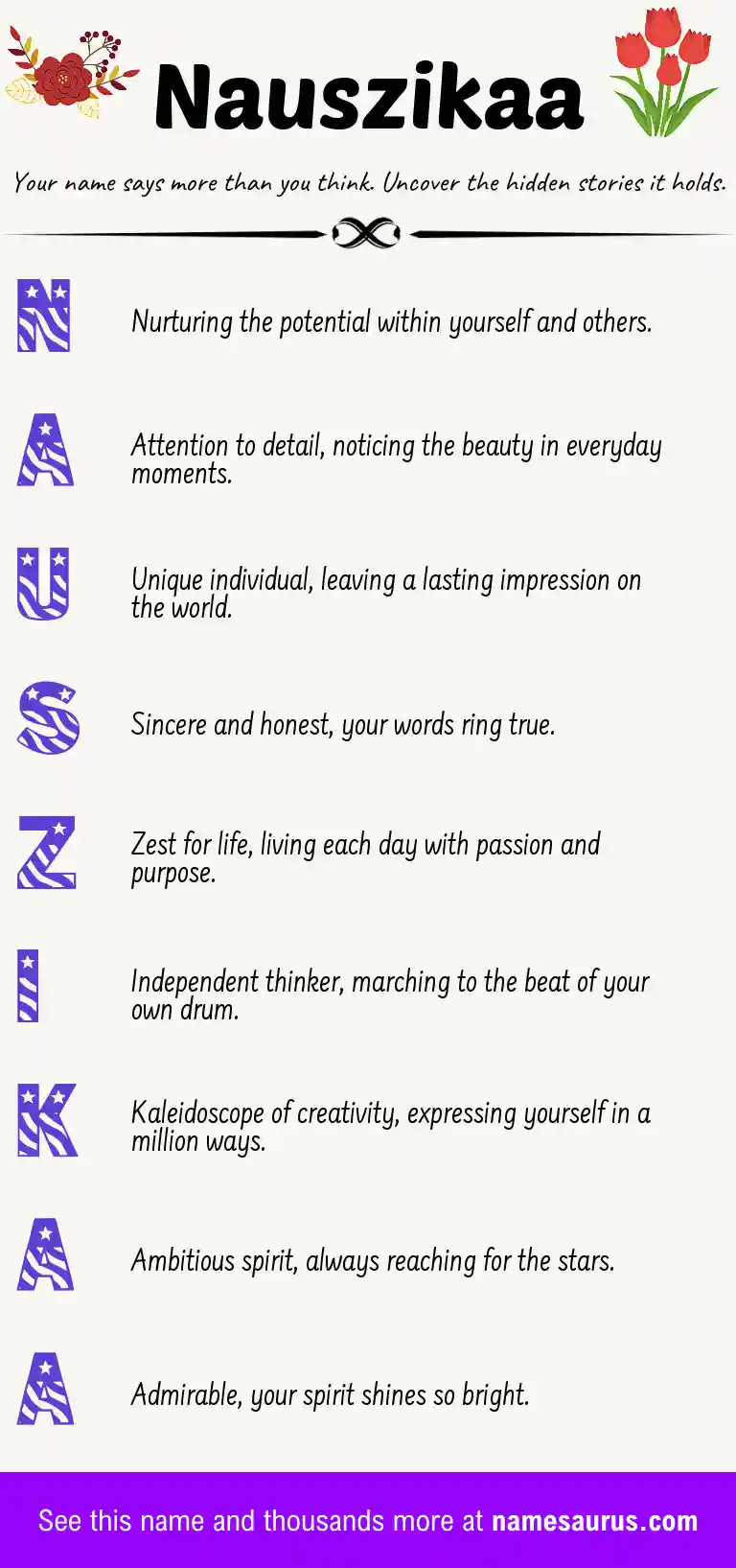 Acrostic poem about Nauszikaa.
