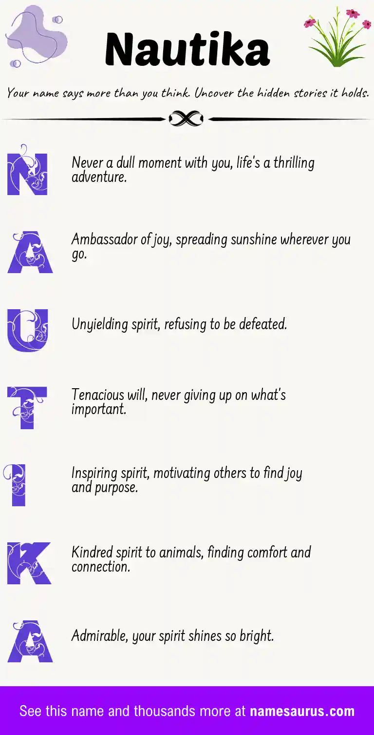 Acrostic poem about Nautika.