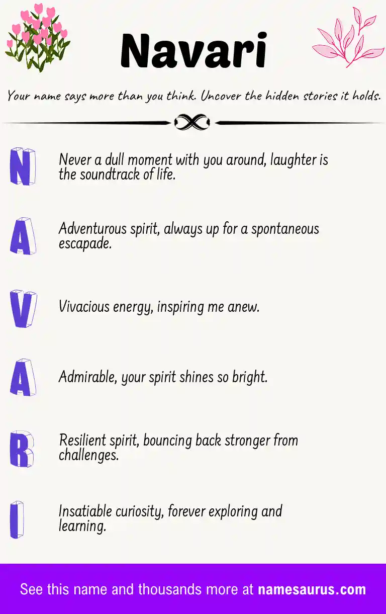 Acrostic poem about Navari.