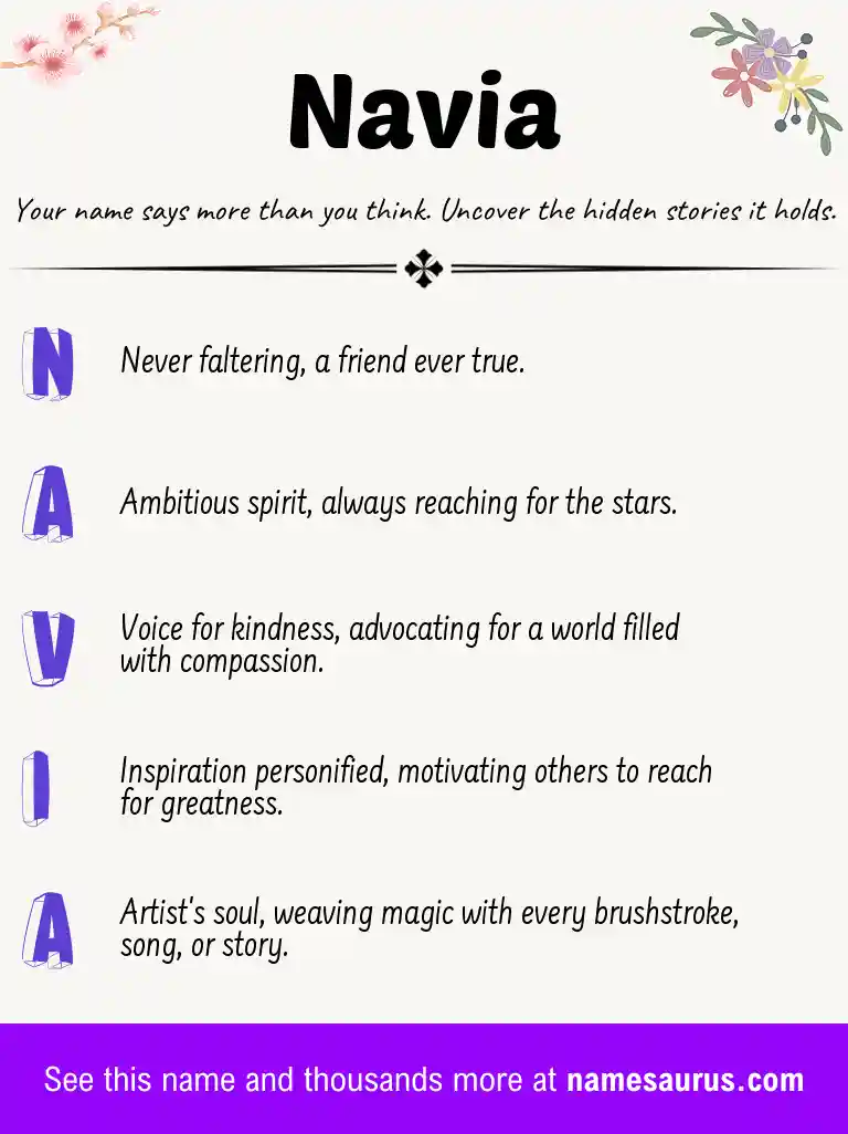 Acrostic poem about Navia.