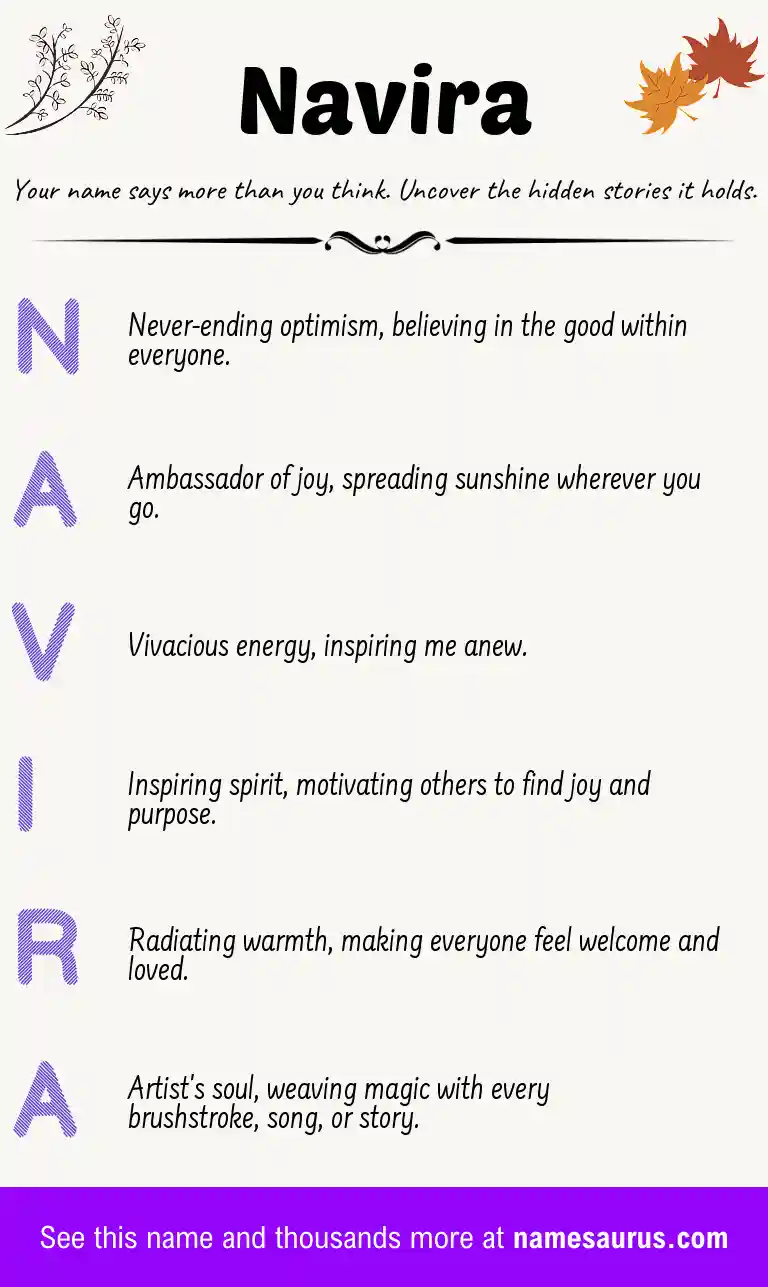 Acrostic poem about Navira.