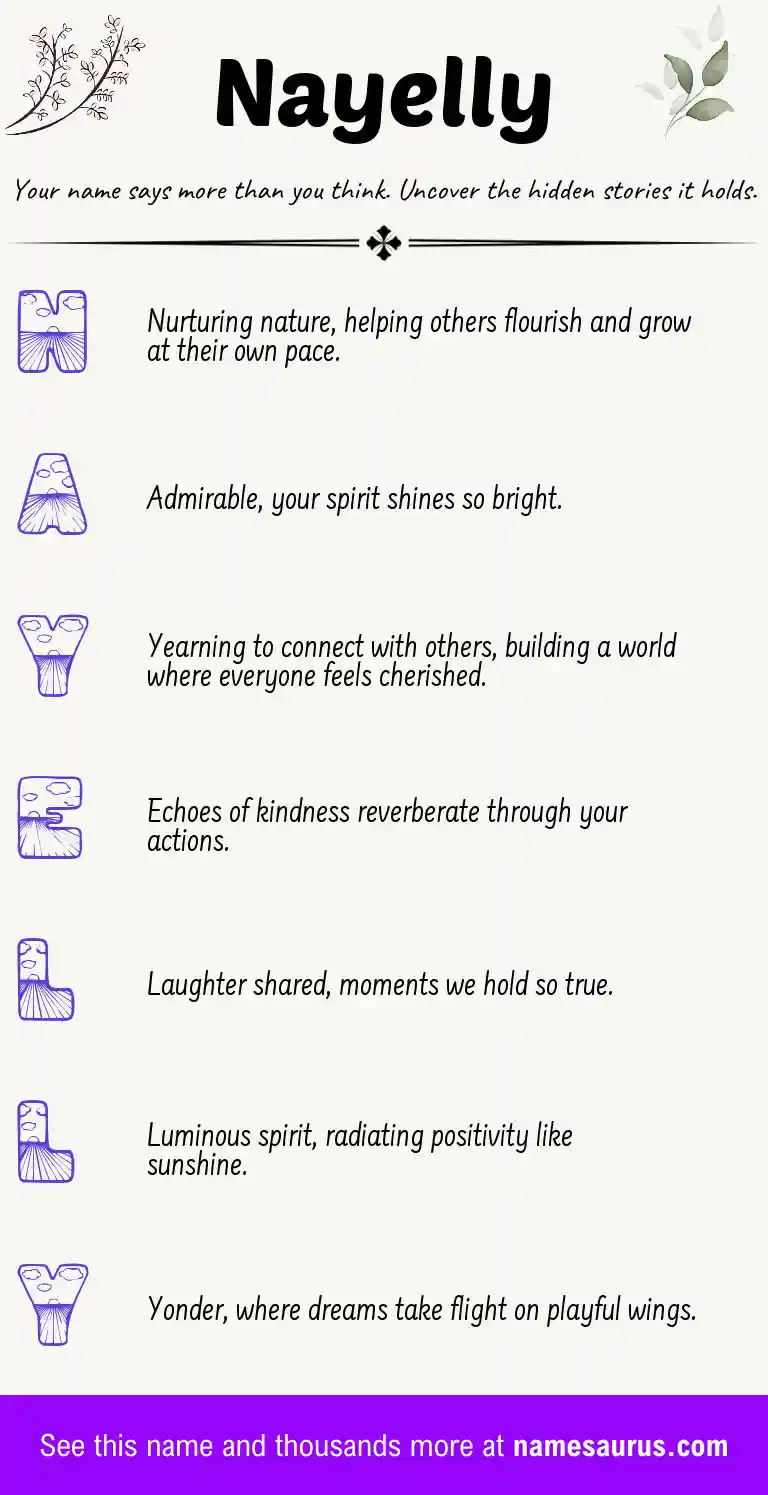 Acrostic poem about Nayelly.