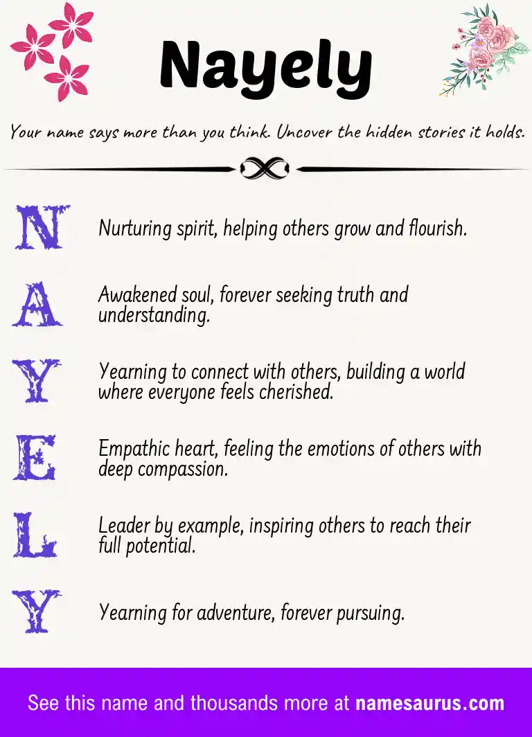 Acrostic poem about Nayely.