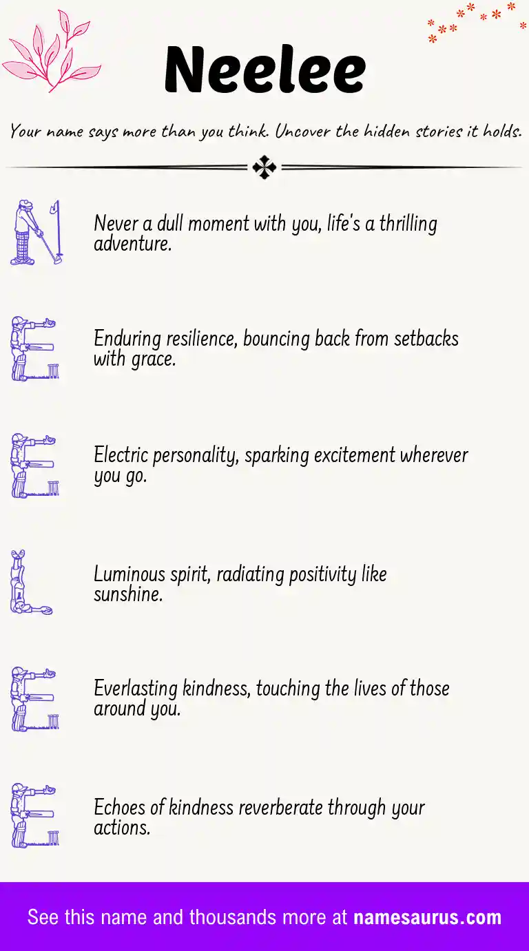 Acrostic poem about Neelee.