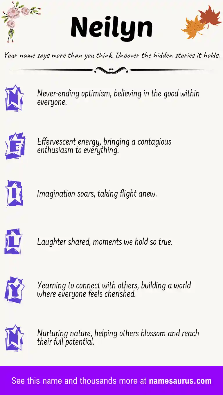Acrostic poem about Neilyn.