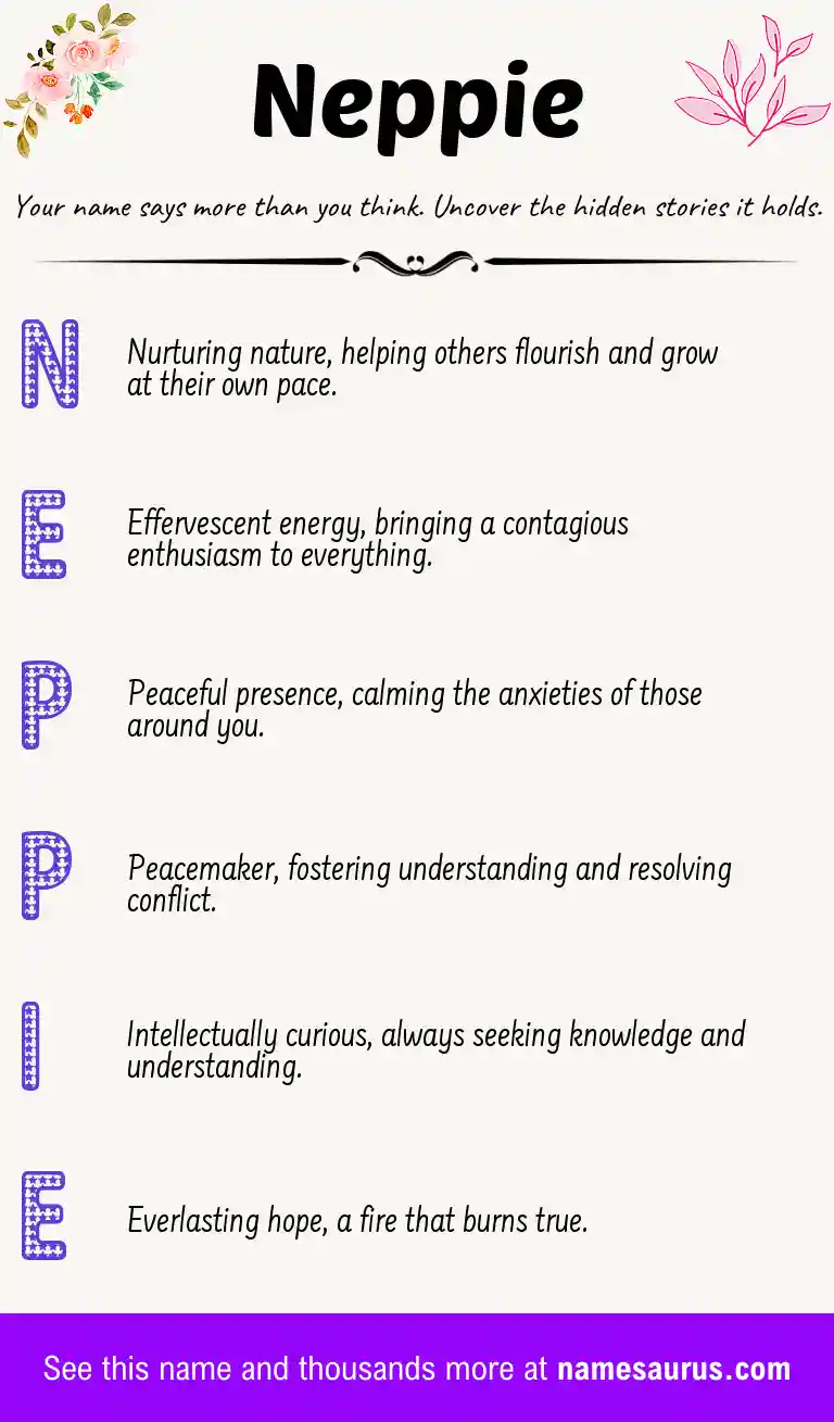 Acrostic poem about Neppie.