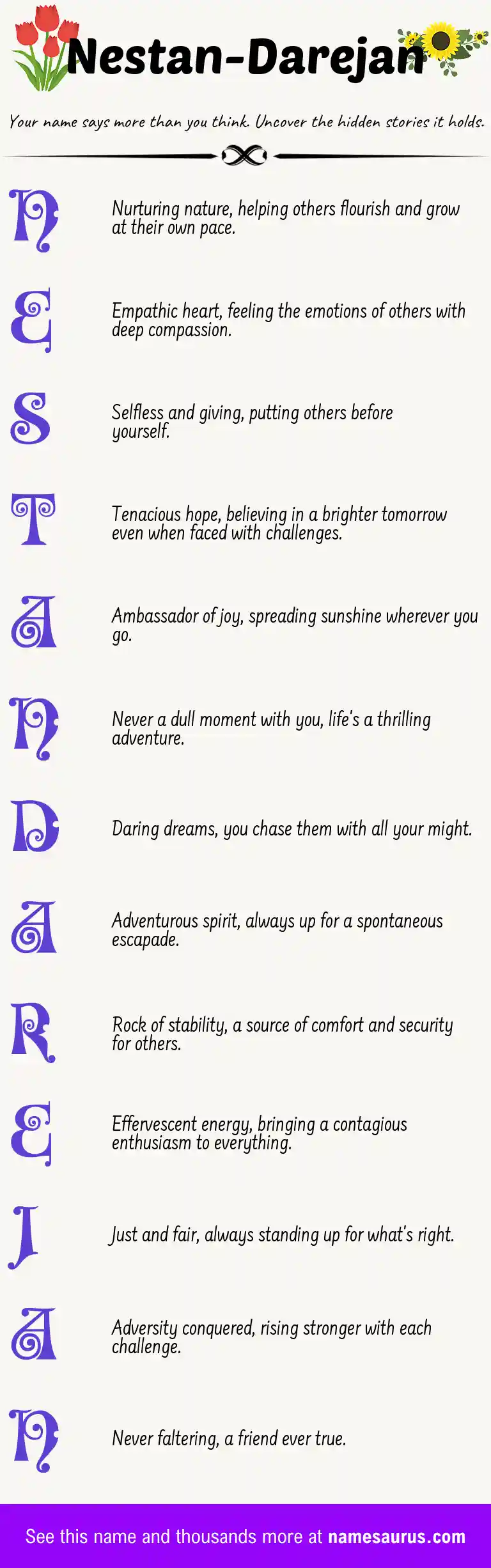 Acrostic poem about Nestan-Darejan.