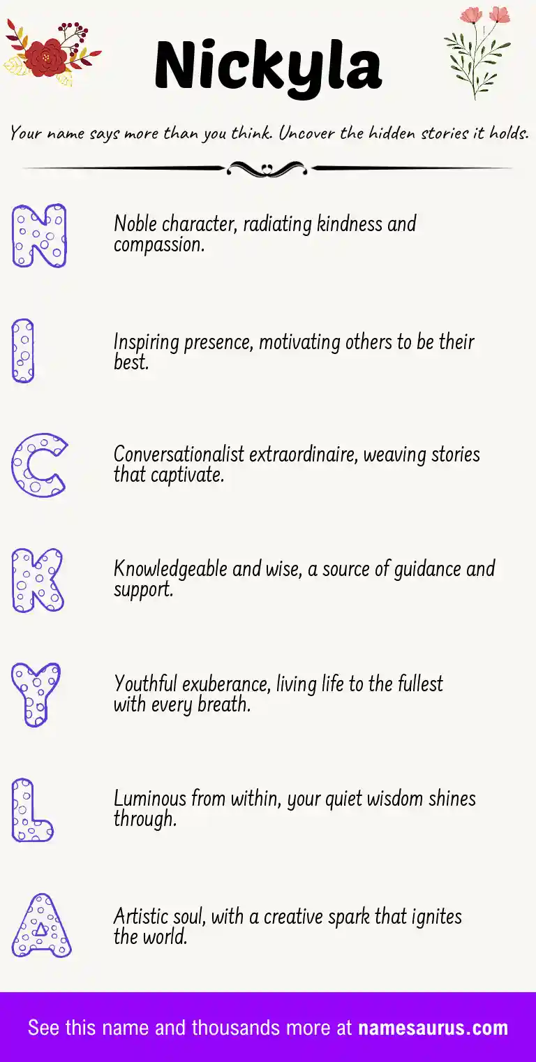 Acrostic poem about Nickyla.