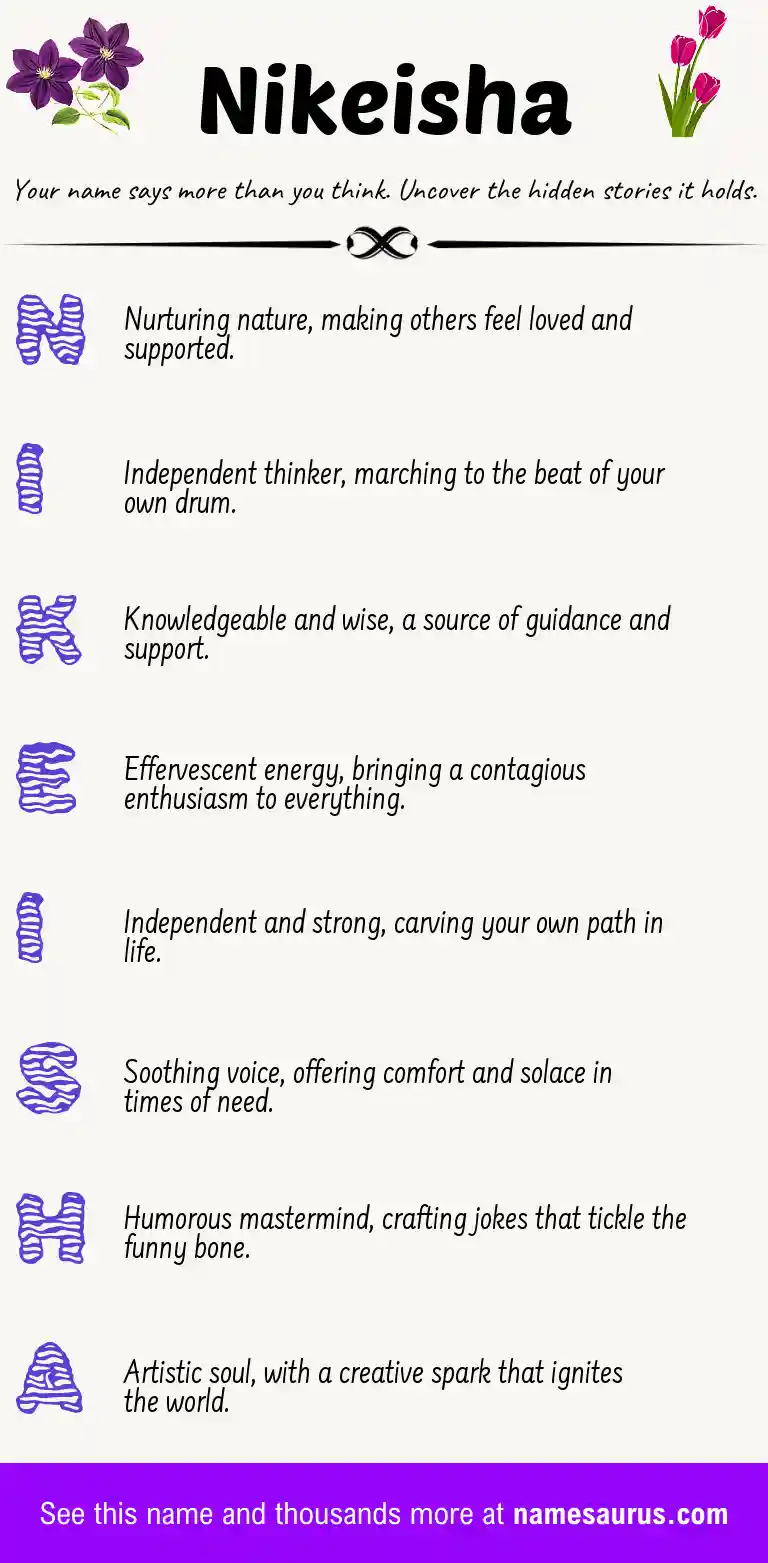 Acrostic poem about Nikeisha.