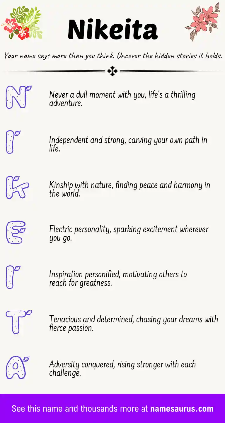 Acrostic poem about Nikeita.