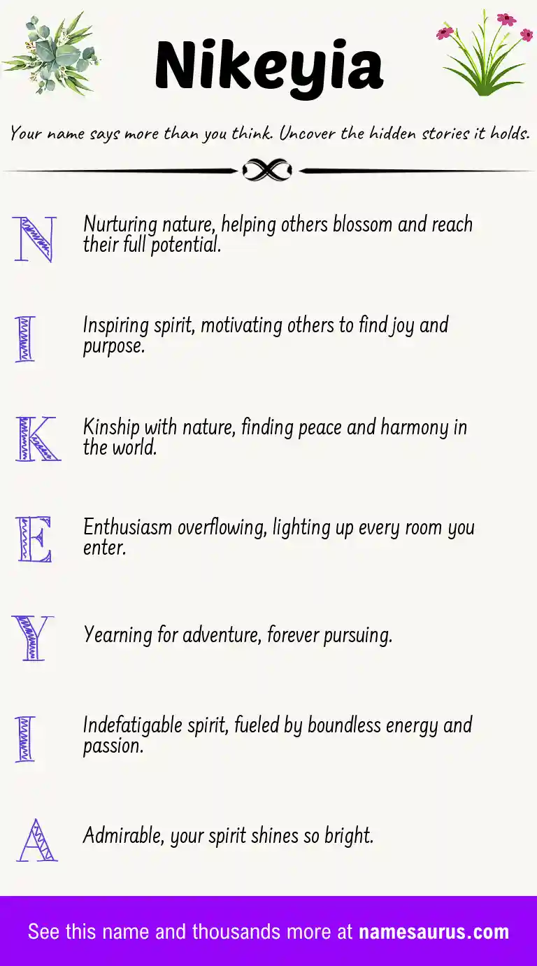 Acrostic poem about Nikeyia.