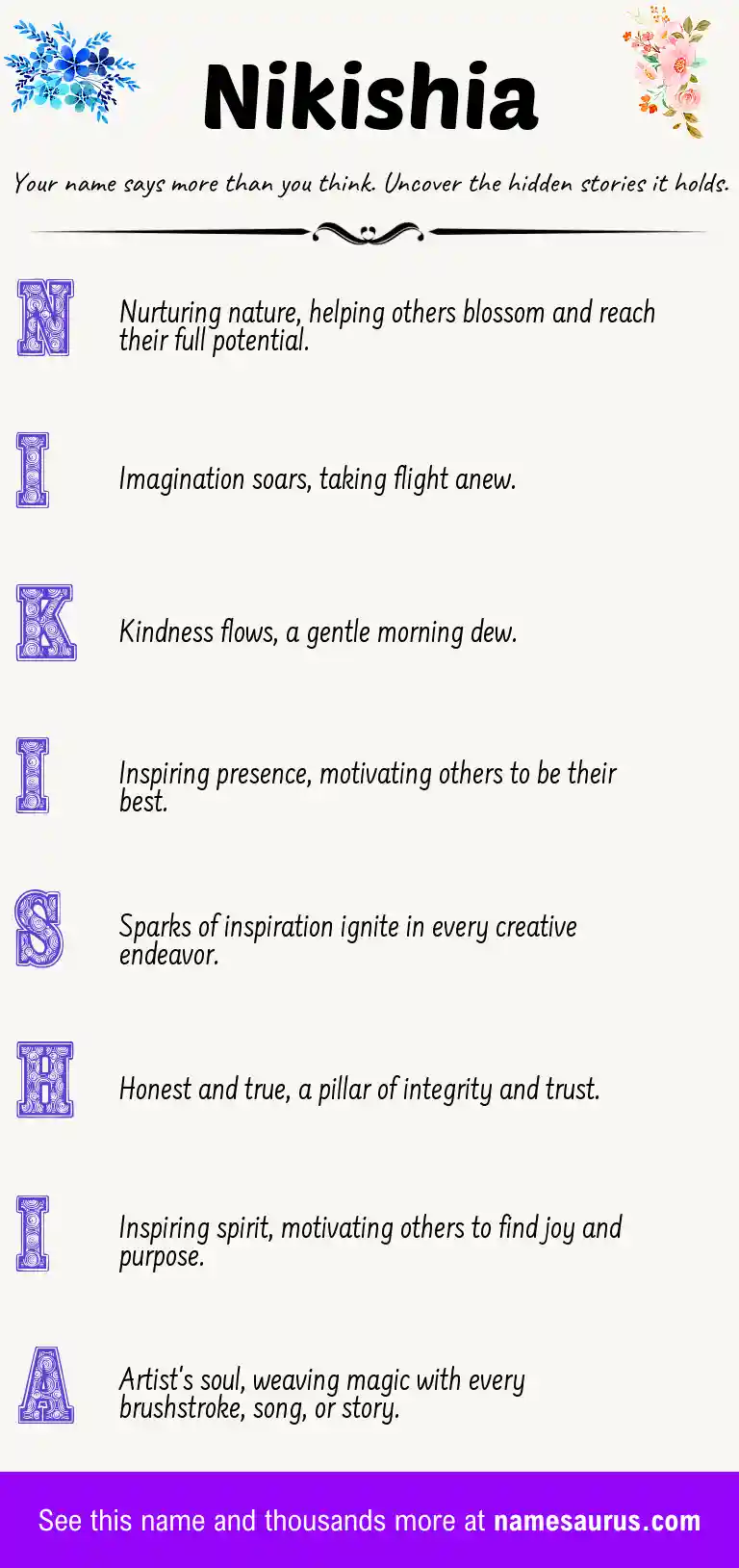 Acrostic poem about Nikishia.