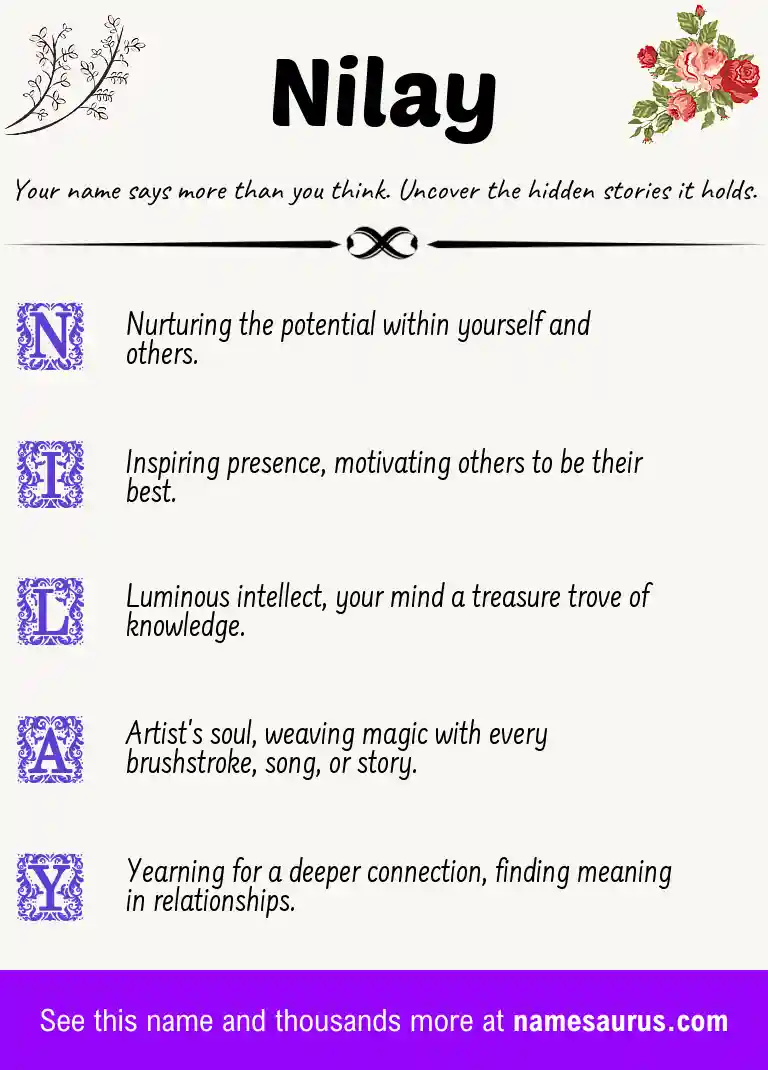 Acrostic poem about Nilay.