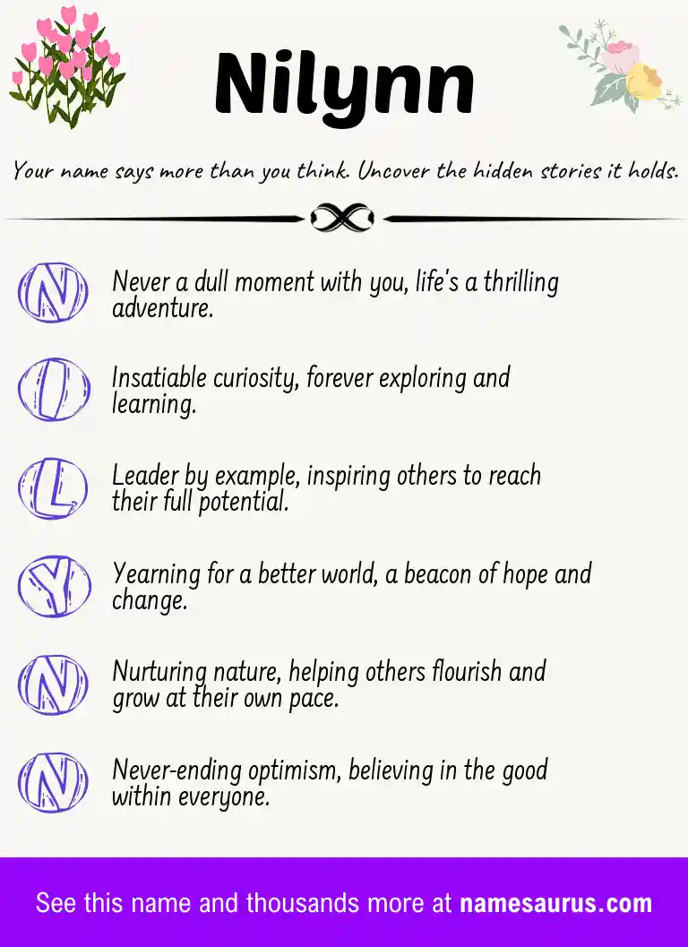 Acrostic poem about Nilynn.