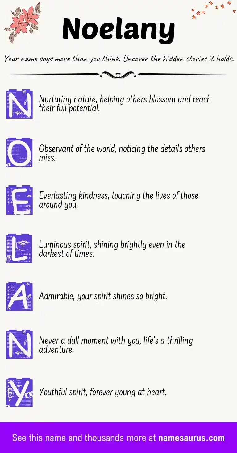 Acrostic poem about Noelany.