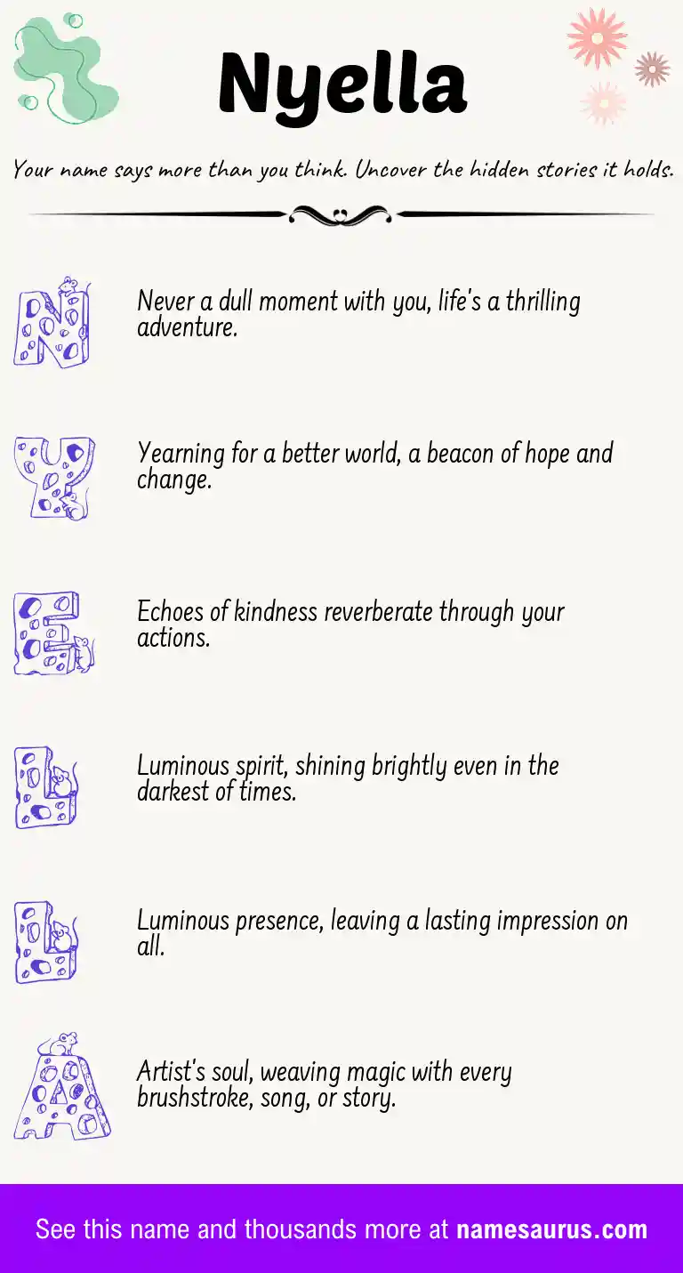 Acrostic poem about Nyella.