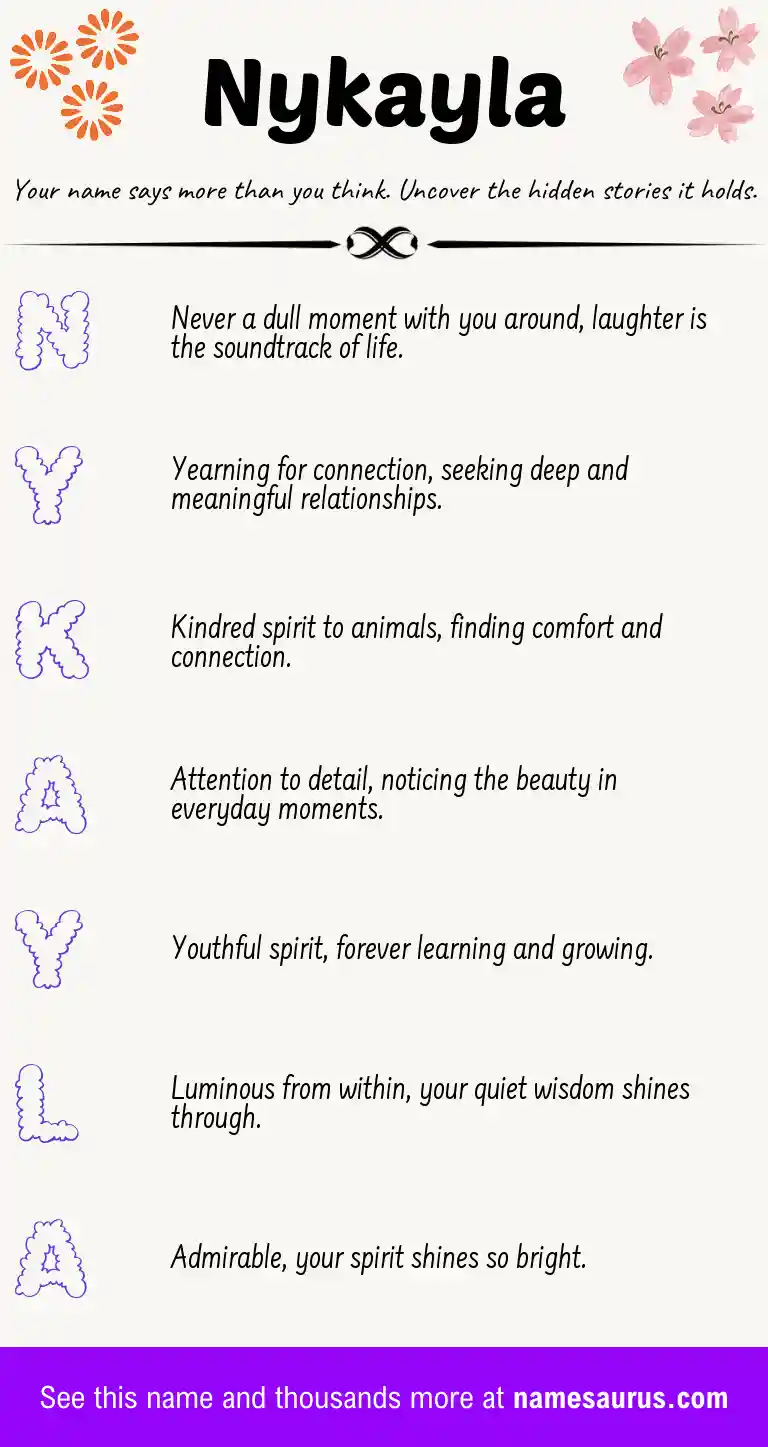 Acrostic poem about Nykayla.