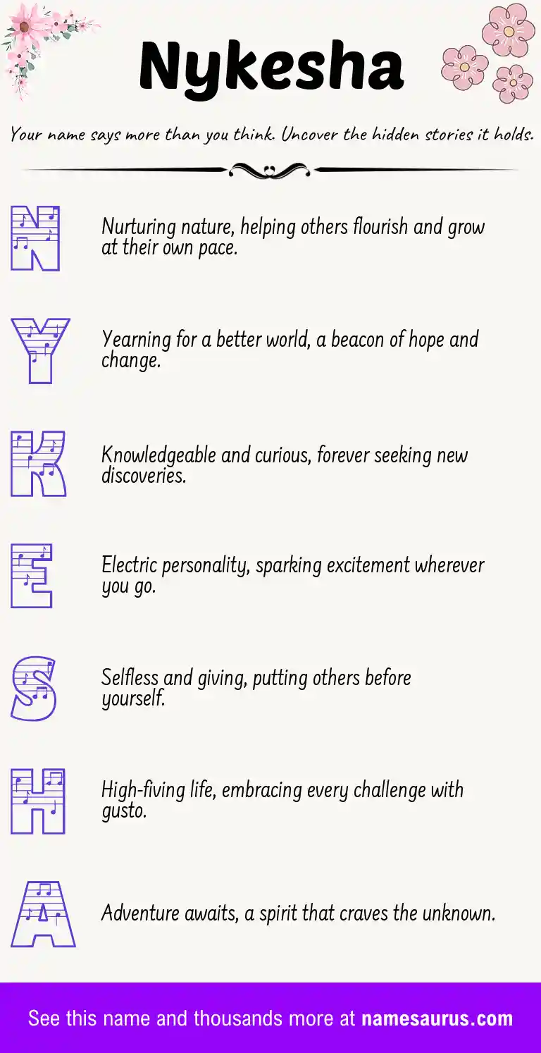 Acrostic poem about Nykesha.