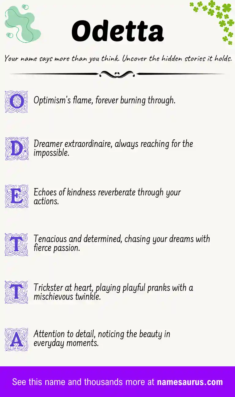 Acrostic poem about Odetta.