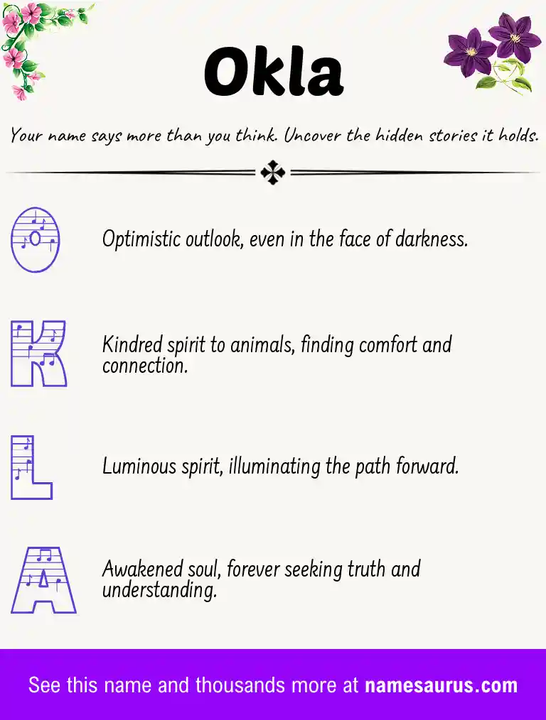 Acrostic poem about Okla.