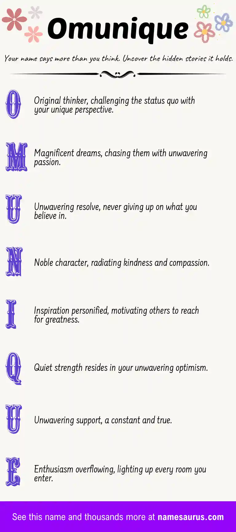 Acrostic poem about Omunique.