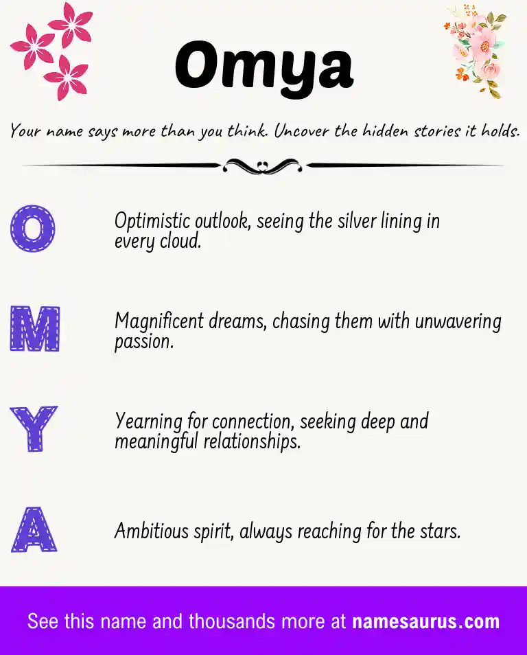 Acrostic poem about Omya.
