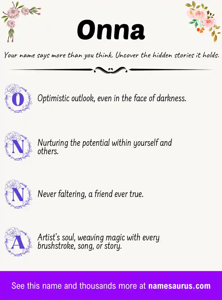 Acrostic poem about Onna.