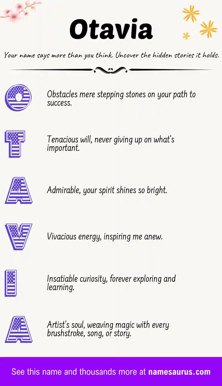 Acrostic poem about Otavia.