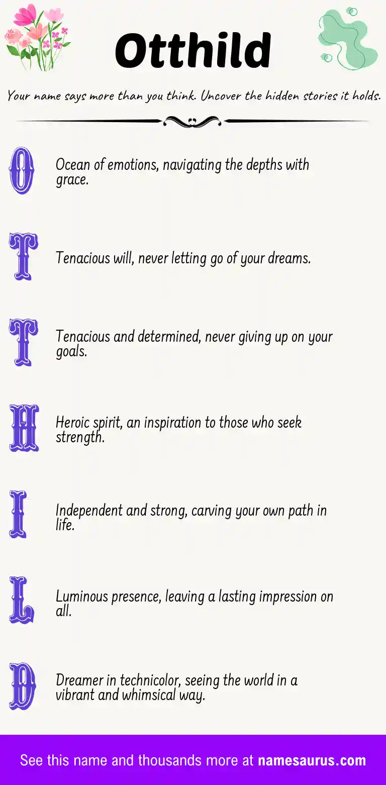 Acrostic poem about Otthild.