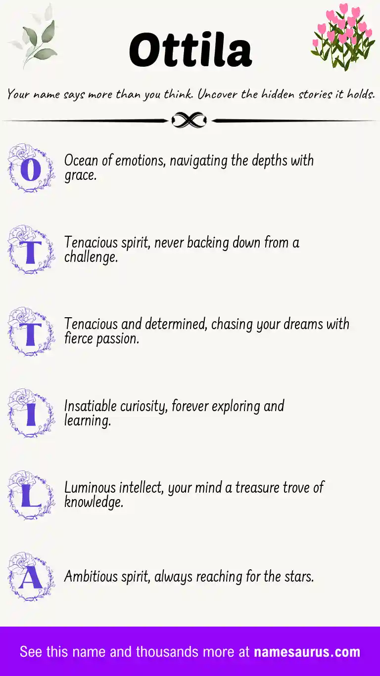 Acrostic poem about Ottila.