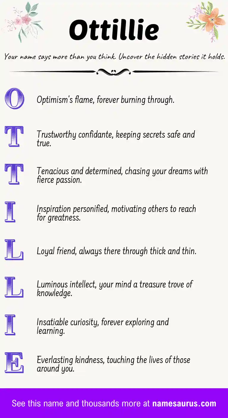 Acrostic poem about Ottillie.