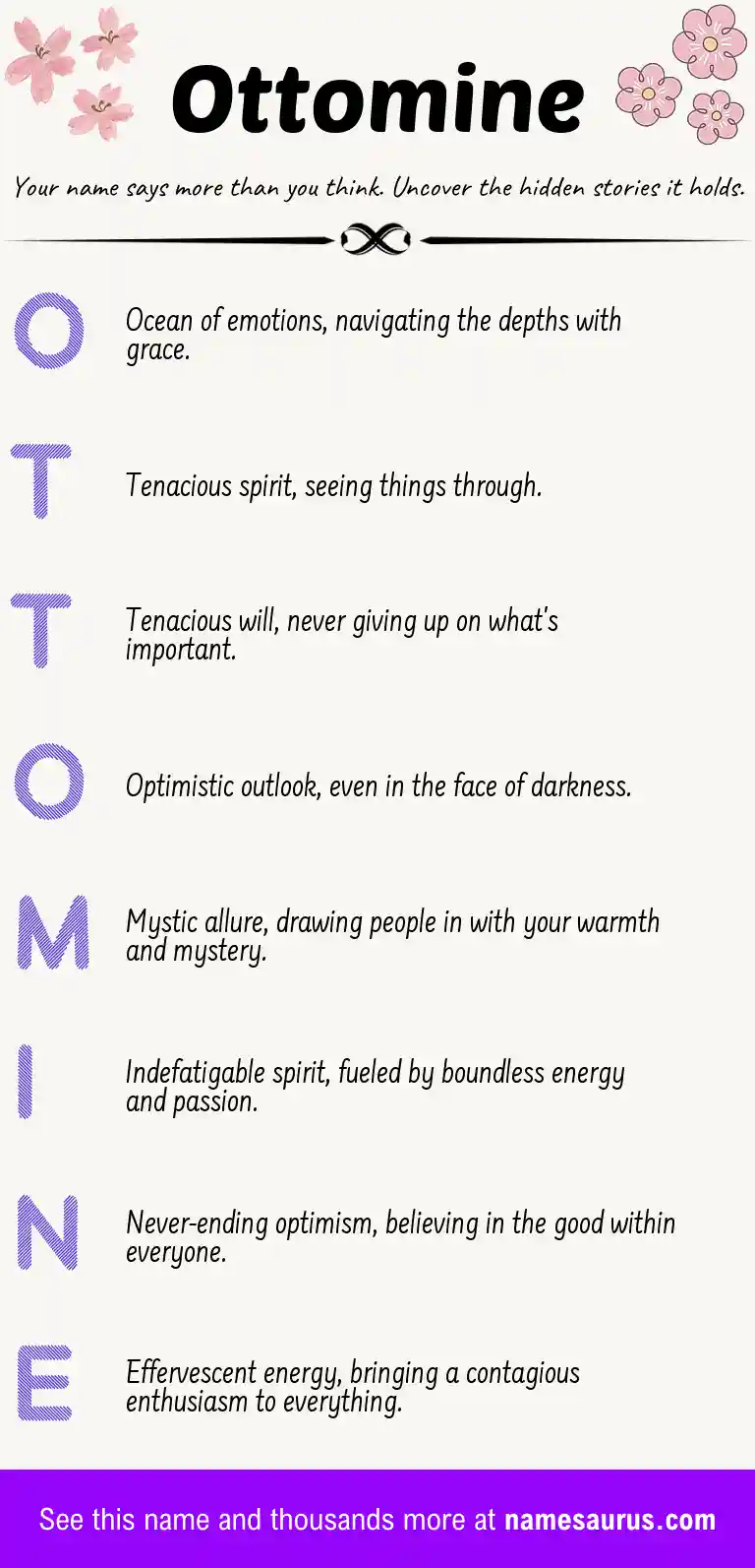 Acrostic poem about Ottomine.