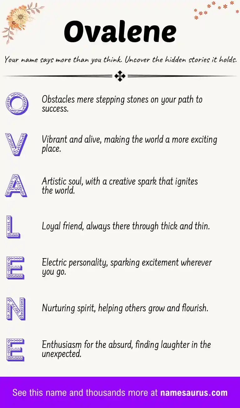 Acrostic poem about Ovalene.