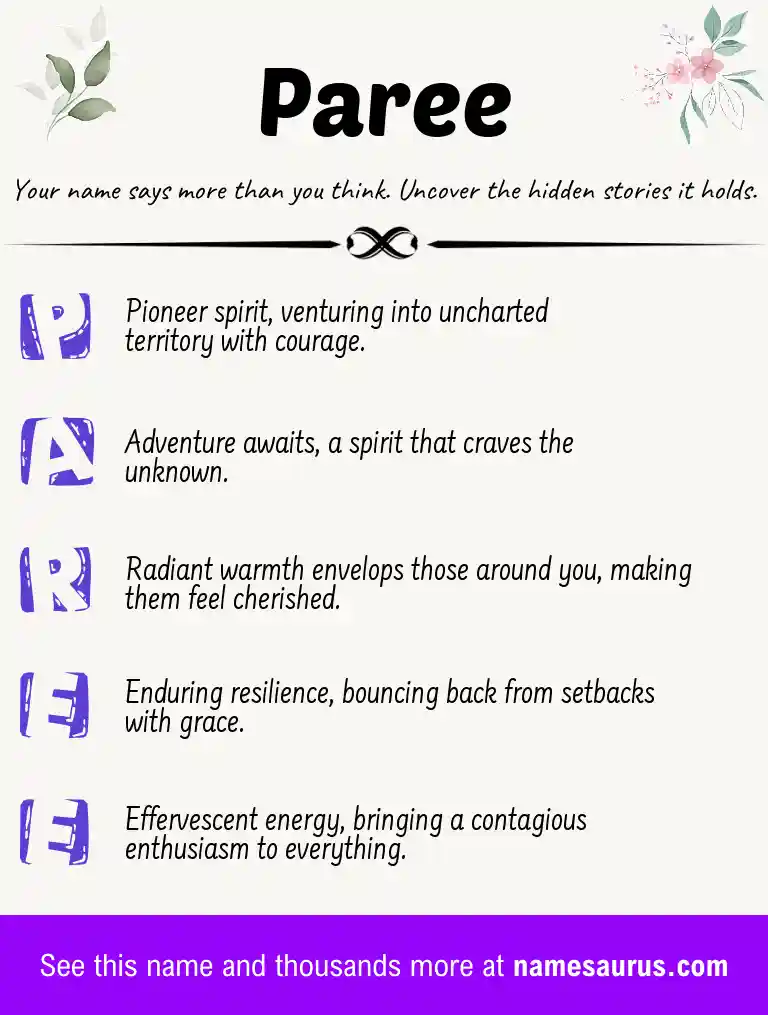 Acrostic poem about Paree.