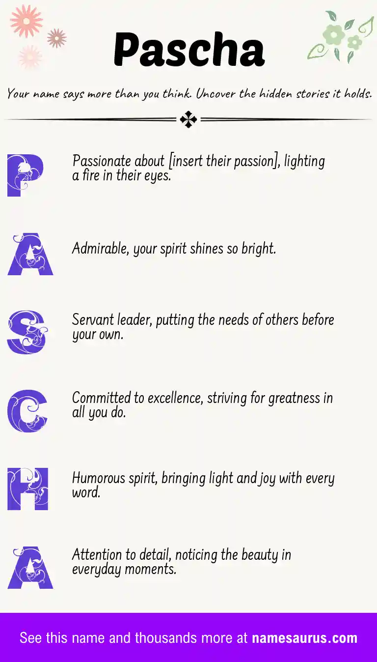 Acrostic poem about Pascha.