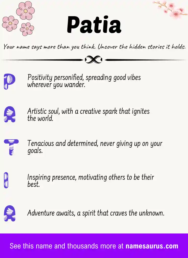 Acrostic poem about Patia.