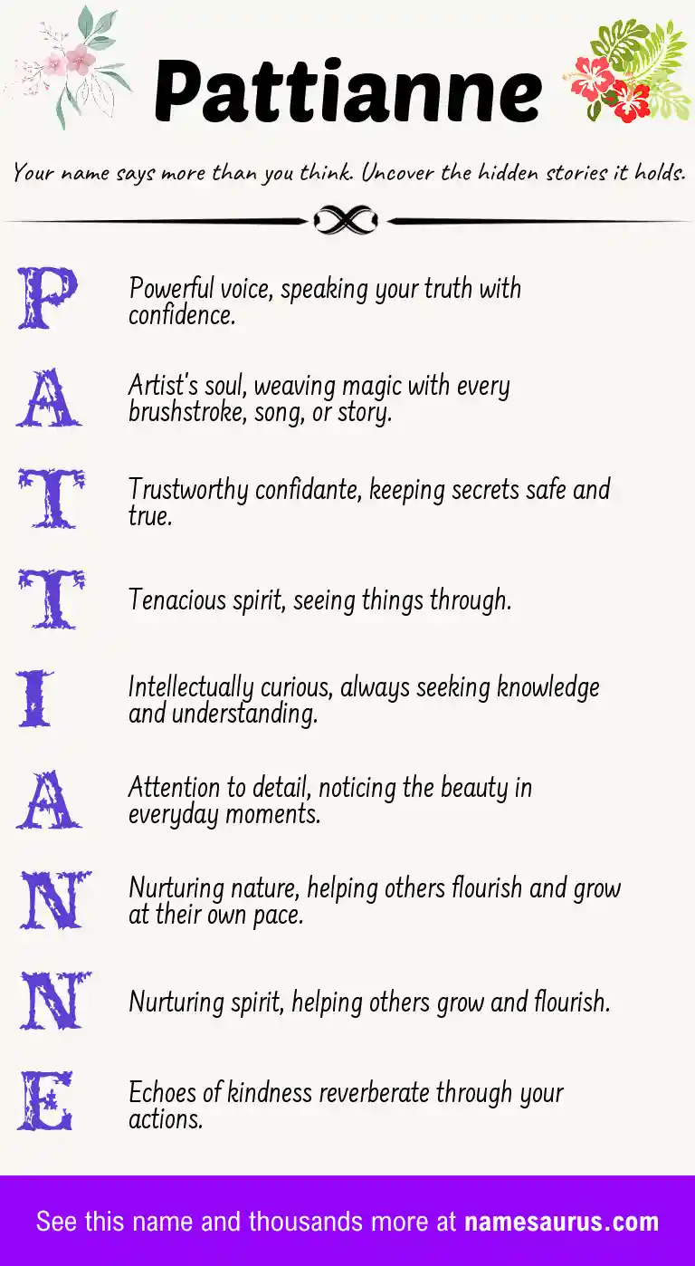 Acrostic poem about Pattianne.