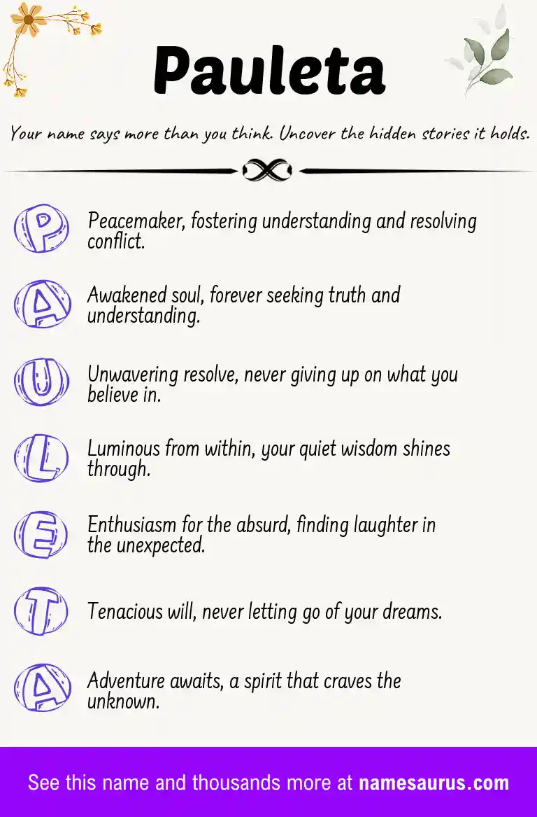 Acrostic poem about Pauleta.
