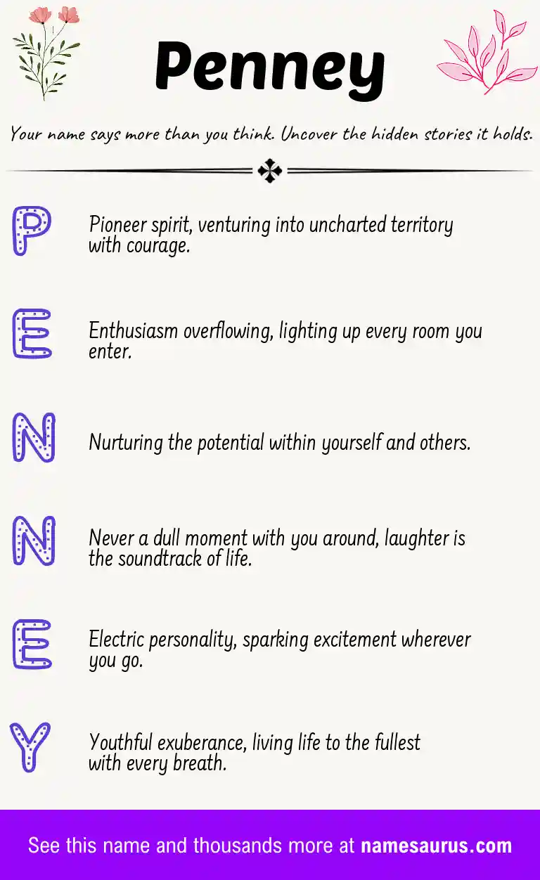 Acrostic poem about Penney.