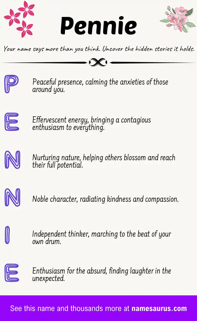 Acrostic poem about Pennie.