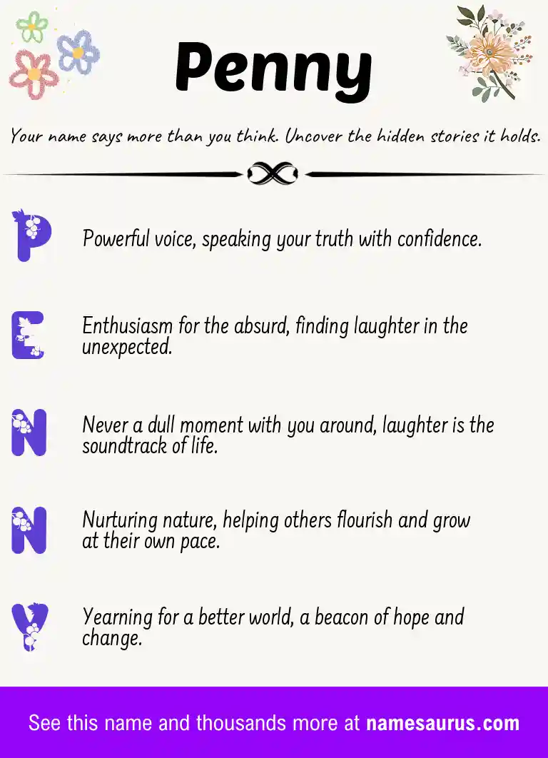 Acrostic poem about Penny.