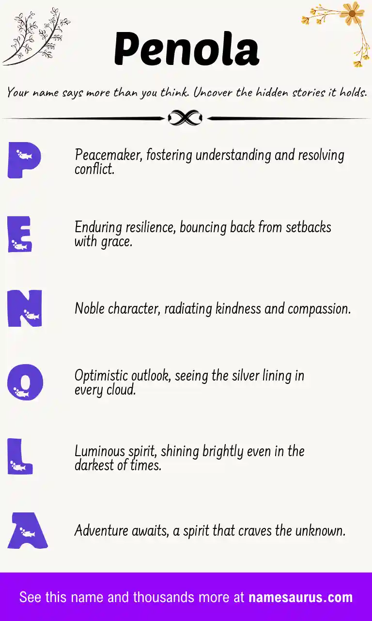 Acrostic poem about Penola.