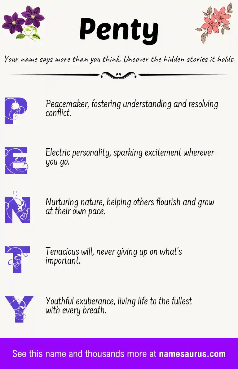 Acrostic poem about Penty.