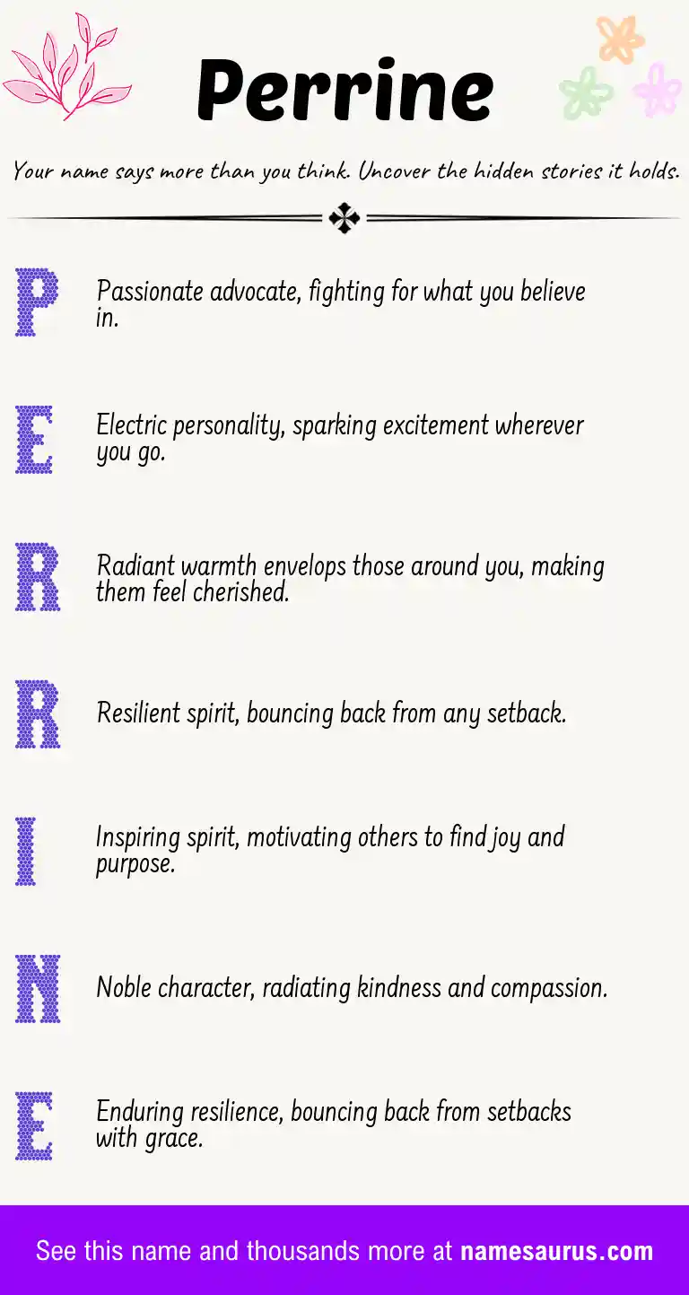 Acrostic poem about Perrine.