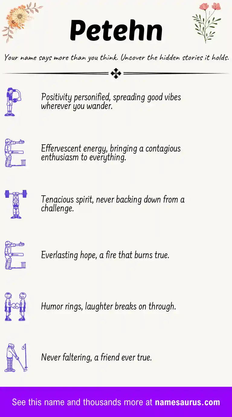 Acrostic poem about Petehn.