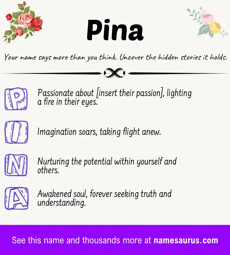 Acrostic poem about Pina.