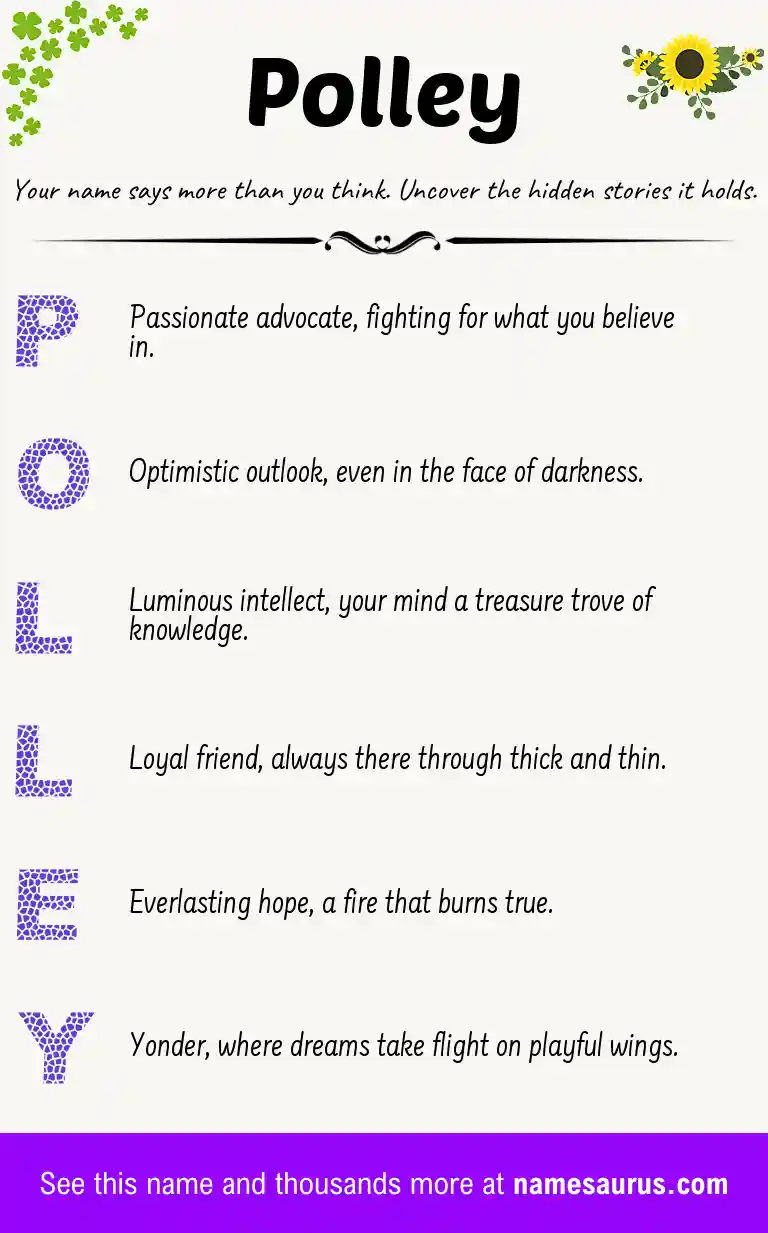 Acrostic poem about Polley.