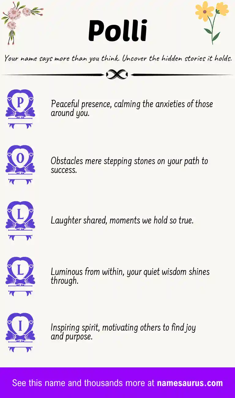 Acrostic poem about Polli.
