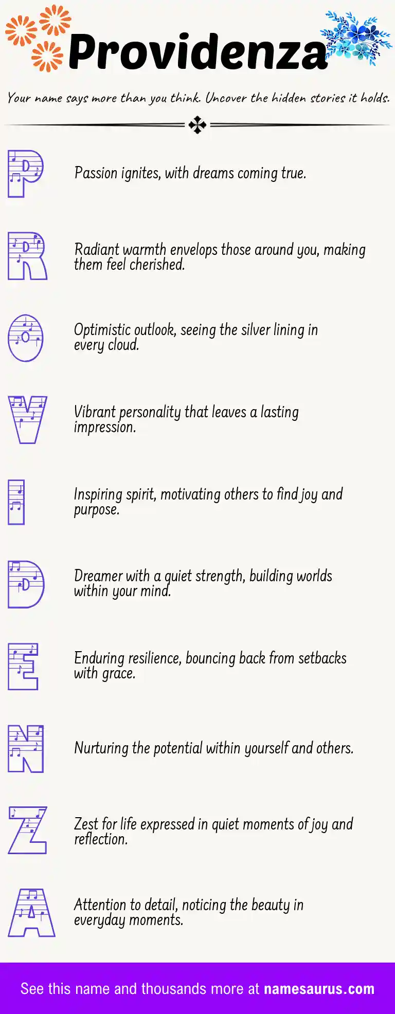 Acrostic poem about Providenza.